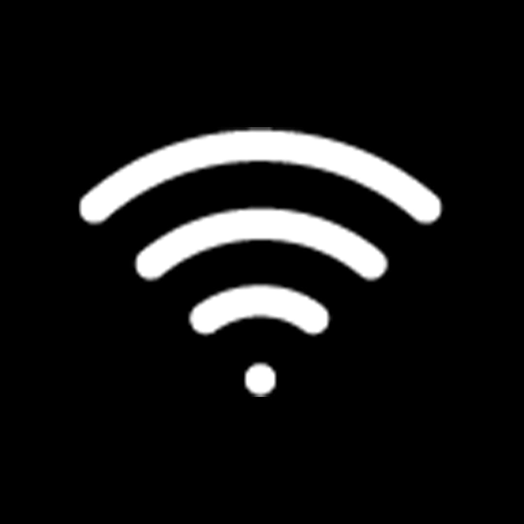 white icon wifi connection
